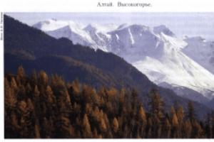 Алтайские горы краткая информация